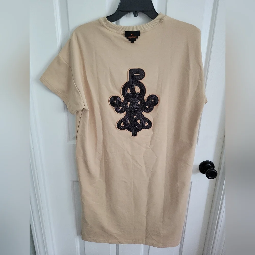 Puma x PRONOUNCE Shirt Dress PUMAPUNKU Sequin Embroidery Logo Size Small NWT - Picture 7 of 9